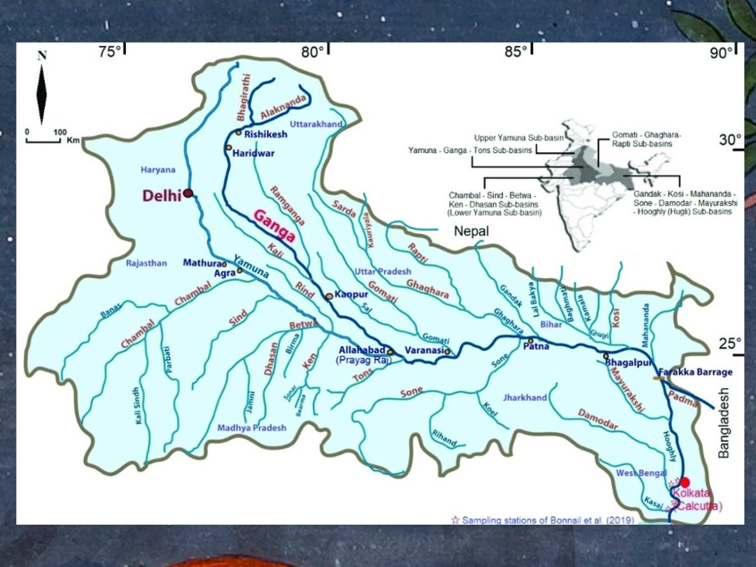 Бассейн Ганги: от истоков в Дэвапраяге до дельты у Калькутты